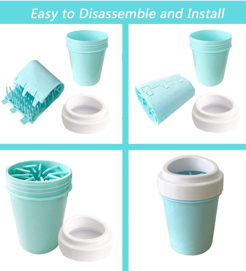 Dog Paw Cleaner Cup 🐾 | Portable Mud Remover with Soft Silicone Brush – Easy & Mess-Free Cleaning
